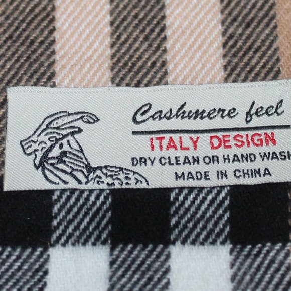 New Iconic Nova Check Print Italian Design Super Soft Fringe Scarf Shawl - Picture 5 of 8